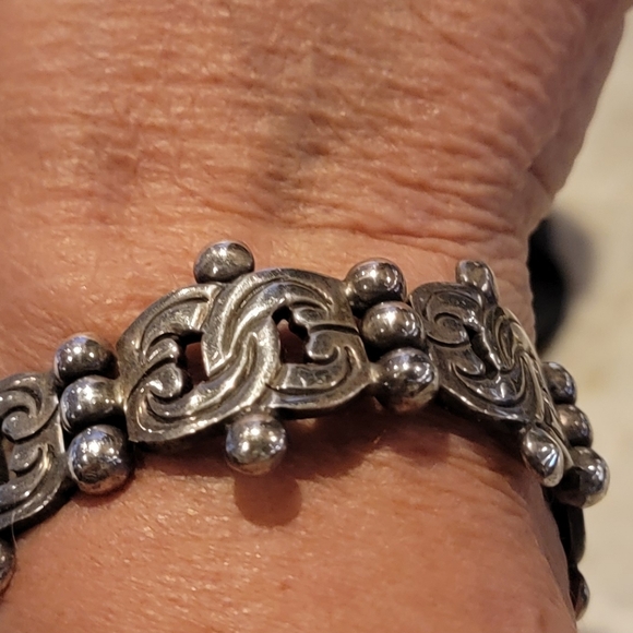 Vintage 925 Sterling Silver Bracelet made in Mexico 80 grams - Picture 1 of 16